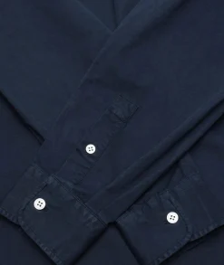 Skjorte<Garment Project Relaxed LS Button Down Shirt Skjorte Navy Navy Garment Dyed