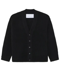 Genser<Garment Project Wool Knit Cardigan Genser Sort