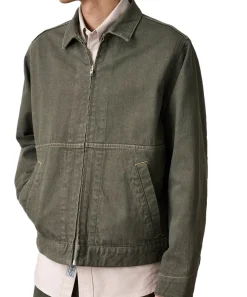 Jakke<Gramicci JAPANESE SLUB DENIM JACKET Jakke Grønn