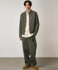 Jakke<Gramicci JAPANESE SLUB DENIM JACKET Jakke Grønn