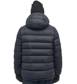 Jakke<Haglöfs Rosson Down Hood Men Jakke Sort True Black