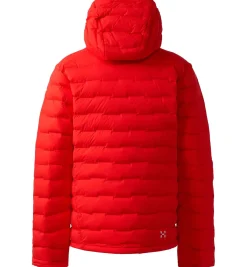 Jakke<Haglöfs Spitz Down Hood Men Jakke Rød