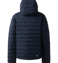 Jakke<Haglöfs Spitz Down Hood Men Jakke Mørkeblå