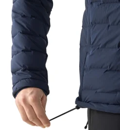 Jakke<Haglöfs Spitz Down Hood Men Jakke Mørkeblå