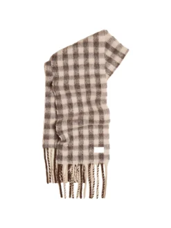 Tilbehør<Holzweiler Aster Brown Check Skjerf Brun Mønster