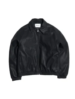 Jakke<Holzweiler Claus Faux Leather Jacket Jakke Sort