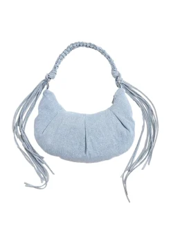 Holzweiler|Veske<Holzweiler Cocoon Denim Small Bag Veske Denim Light Blue Mix