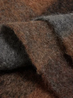 Tilbehør<Holzweiler Fresia Brown Check Skjerf Brun