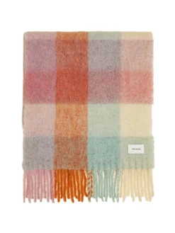 Tilbehør<Holzweiler Fresia Pink Check Skjerf Rosa Mønster