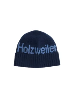 Tilbehør|Hodeplagg<Holzweiler Haza Logo Beanie Lue Marine