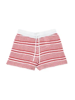 Shorts<Holzweiler Kelp Striped Shorts Shorts Hvit Og Rød