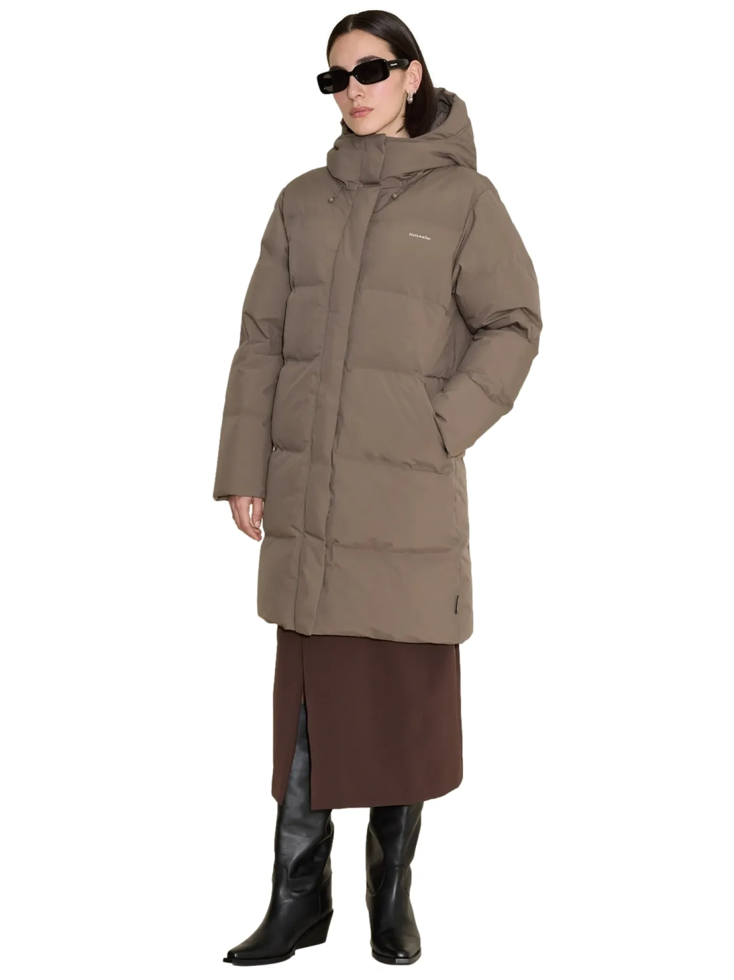 Jakke<Holzweiler Loen Down Taupe Jakke Lysebrun