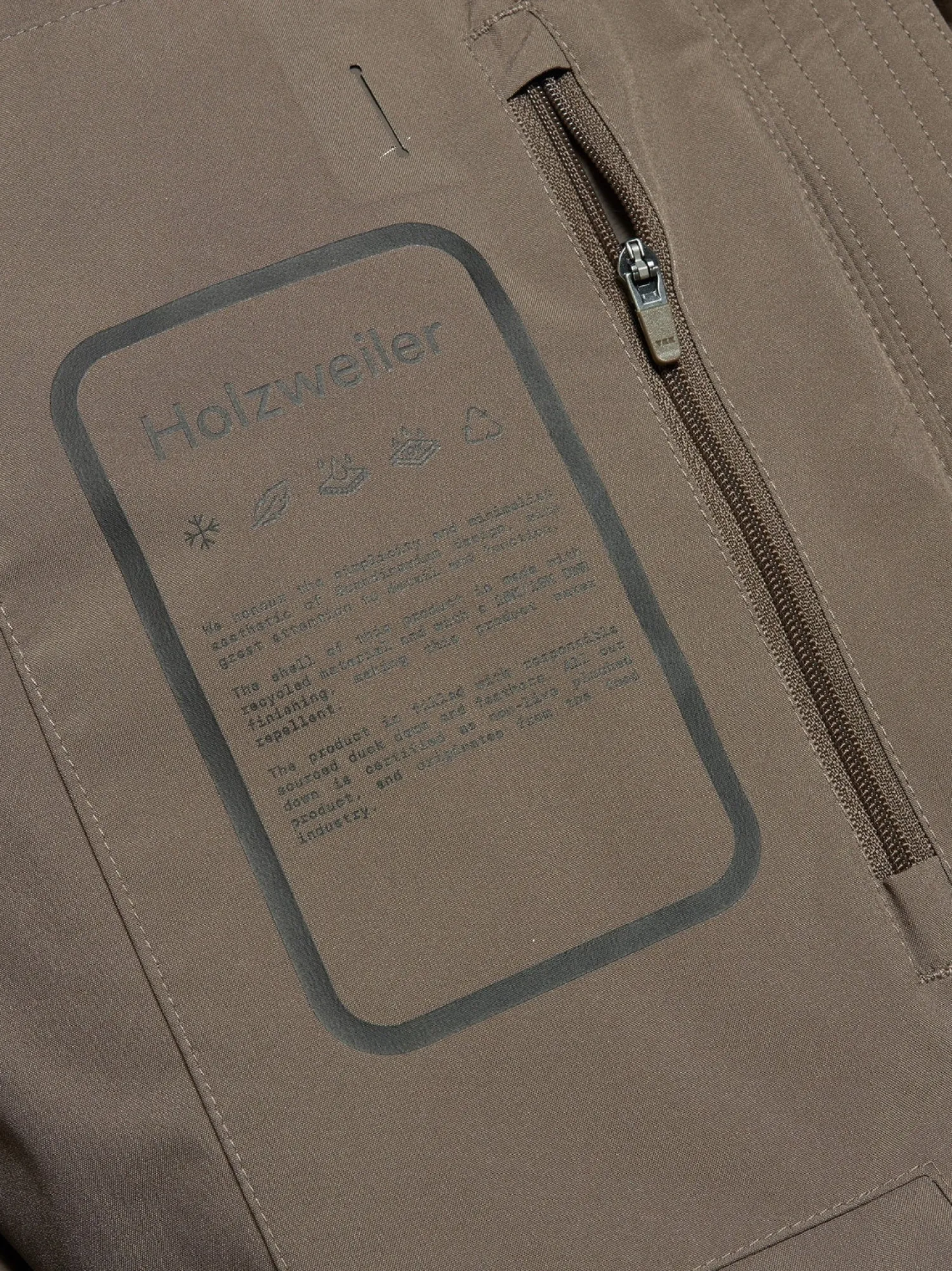 Jakke<Holzweiler Loen Down Taupe Jakke Lysebrun