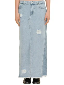 Skjørt<Holzweiler Louisa Long Denim Skirt Skjørt Denim
