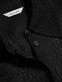 Skjorter<Holzweiler Luka Monogram Shirt Skjorte Sort