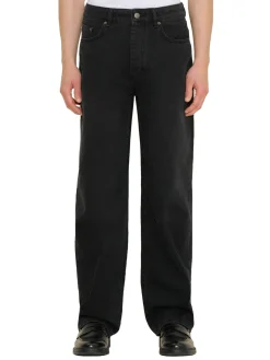 Jeans<Holzweiler M Straight Jeans Jeans Vasket Sort