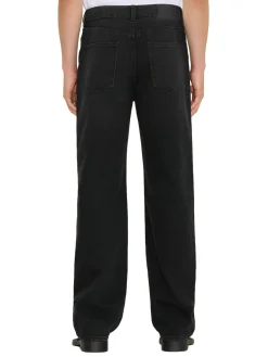 Jeans<Holzweiler M Straight Jeans Jeans Vasket Sort