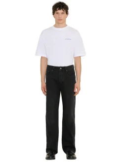 Jeans<Holzweiler M Straight Jeans Jeans Vasket Sort