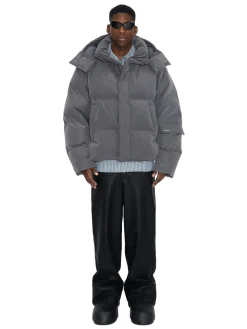 Jakke<Holzweiler Narvik Brushed Down Jacket Jakke Grå Grey