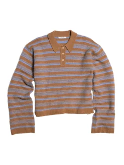 Genser<Holzweiler Olivia Wool Polo Genser Lys Brun