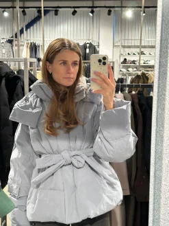 Jakke<Holzweiler Steilia Brushed Down Jkt Jakke Gråblå