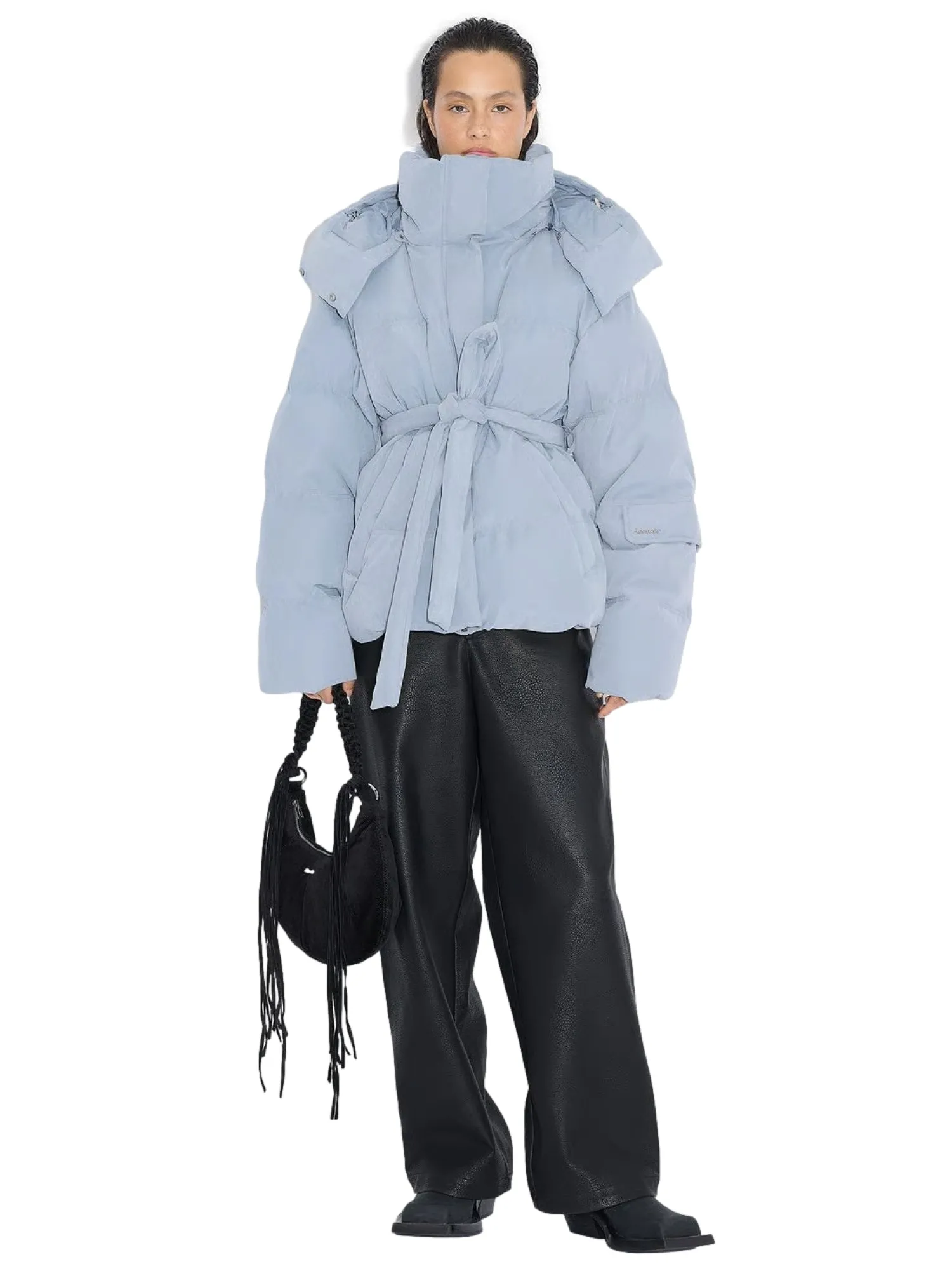 Jakke<Holzweiler Steilia Brushed Down Jkt Jakke Gråblå