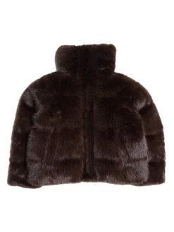 Jakke<Holzweiler Steilia Fauxfur Down Jkt Jakke Brun