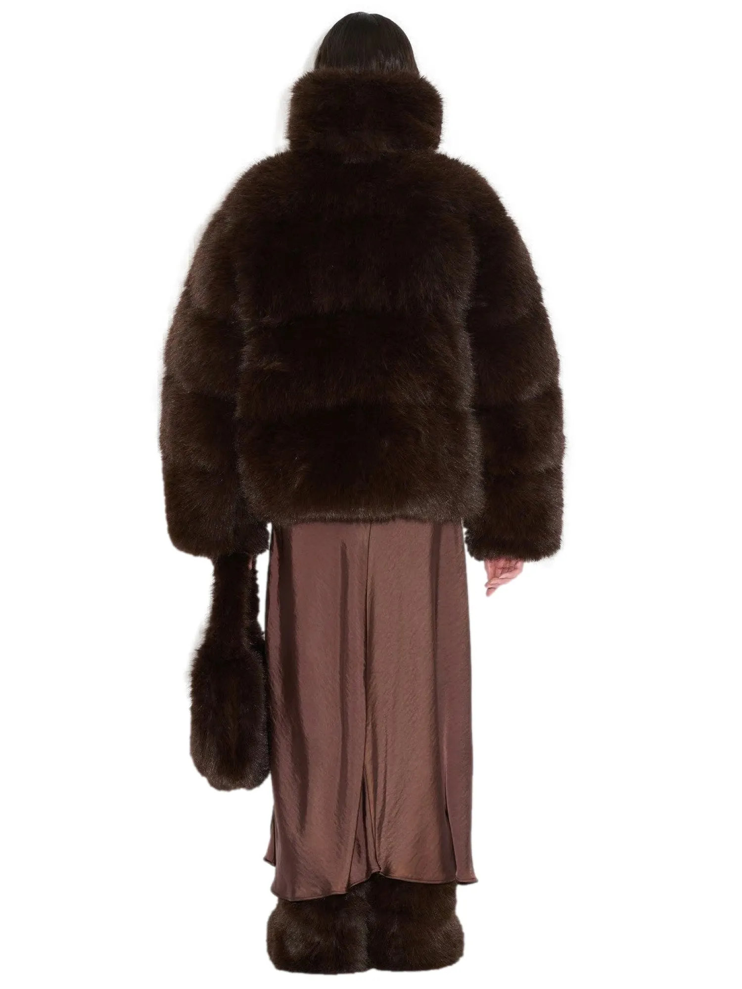 Jakke<Holzweiler Steilia Fauxfur Down Jkt Jakke Brun