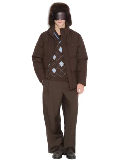 Jakke<Holzweiler Tech Wool Down Jacket Jakke Brun