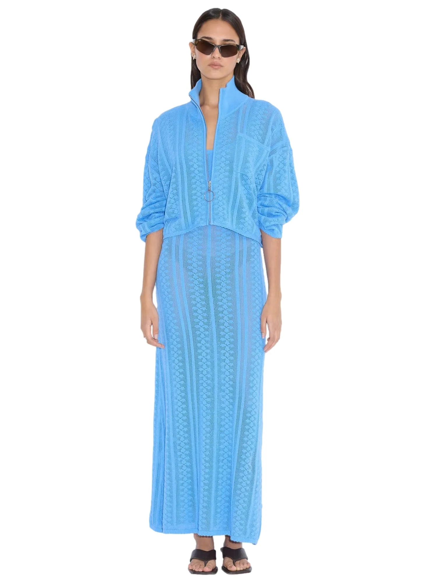 Kjole<Holzweiler Tine Crochet Dress Kjole Blå