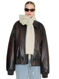 Tilbehør<Holzweiler Tine Faded Knit Scarf Skjerf Lysegrønn