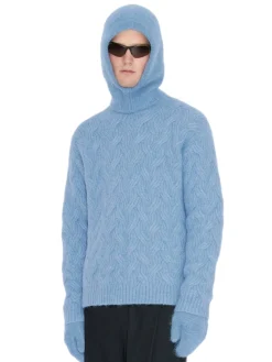 Hodeplagg|Hodeplagg<Holzweiler Tine Fluffy Balaclava Balaclava Lyseblå