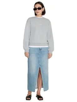 Genser<Holzweiler W Regular Crew Genser Lys Grå Melert