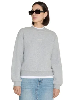 Genser<Holzweiler W Regular Crew Genser Lys Grå Melert