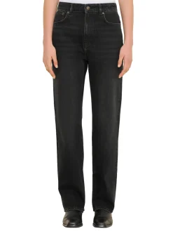 Jeans<Holzweiler W. Regular Jeans Jeans Vasket Sort