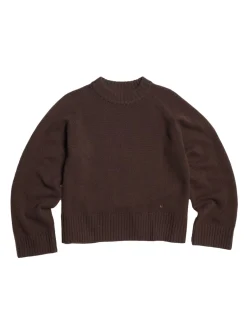 Genser<Holzweiler W Wool Crew Genser Brun