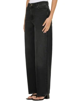 Jeans<Holzweiler Wide Jeans Jeans Vasket Sort