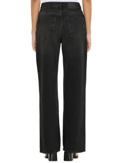 Jeans<Holzweiler Wide Jeans Jeans Vasket Sort