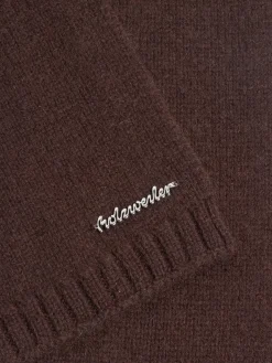 Tilbehør<Holzweiler Wool Scarf Skjerf Brun