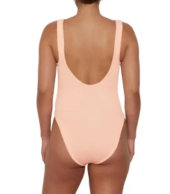 Badetøy<Hunza G Domino Swim Crinkle Badedrakt Off-White