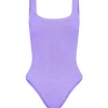 Badetøy<Hunza G Square Neck Swim Badedrakt Lilla