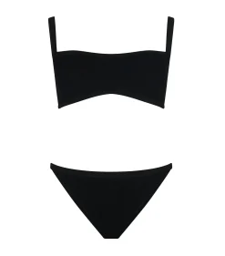 Badetøy<Hunza G Tyler Bikini Tonal Crinkle Bikini Sort