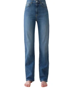 Jeans<Jeanerica Eiffel Mid Vintage Jeans Blå