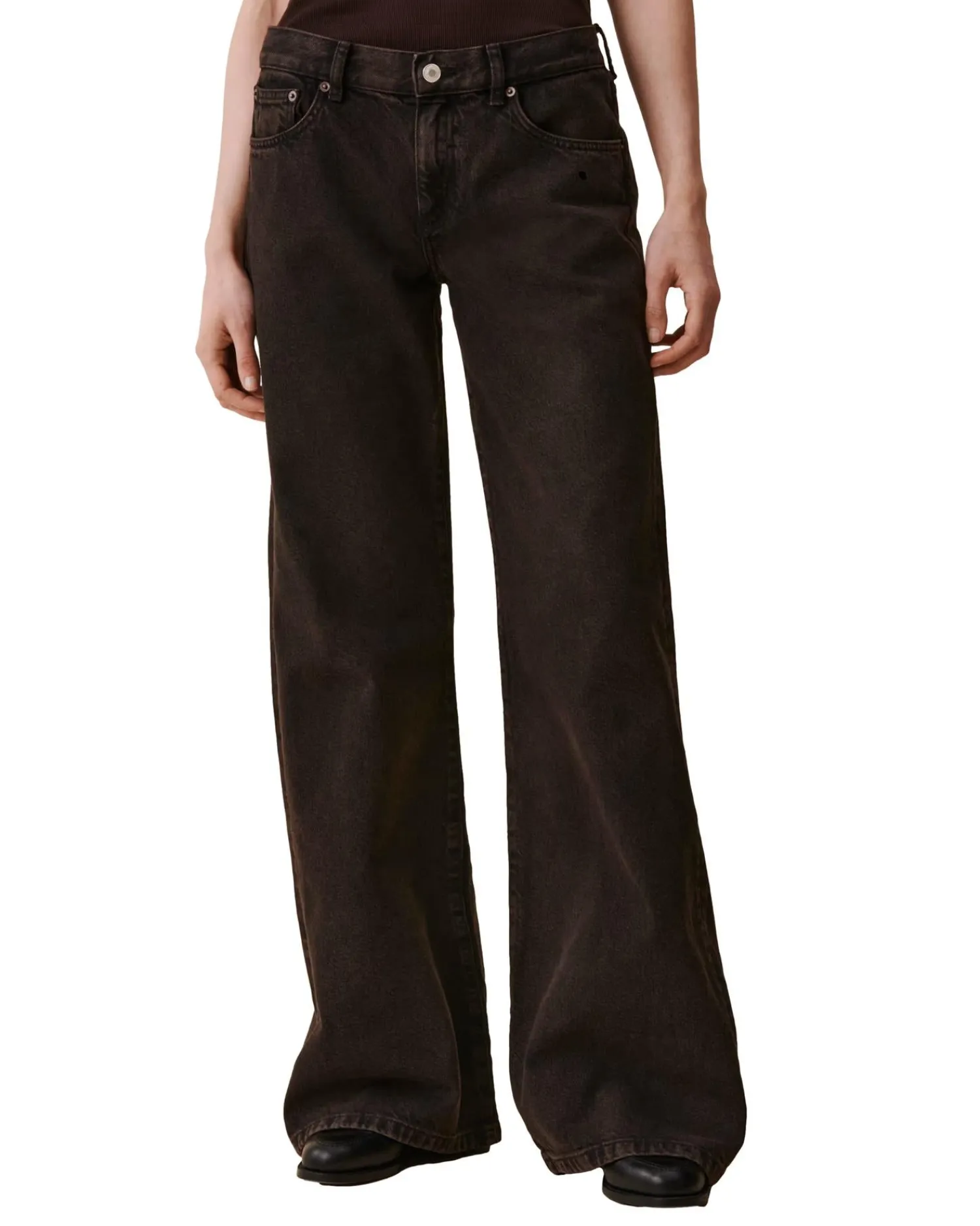 Jeans<Jeanerica Kyoto Brown Overdye Jeans Brun