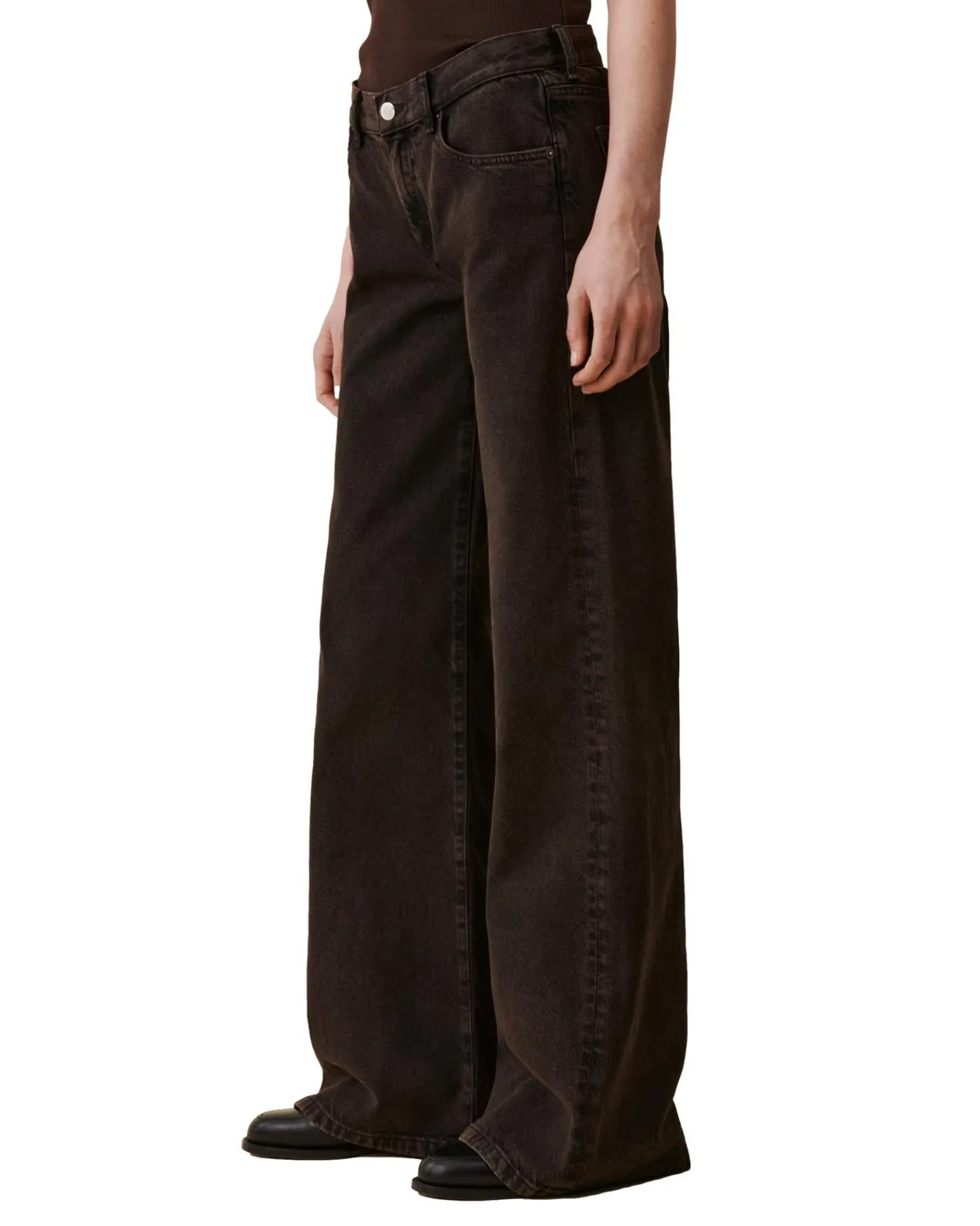 Jeans<Jeanerica Kyoto Brown Overdye Jeans Brun