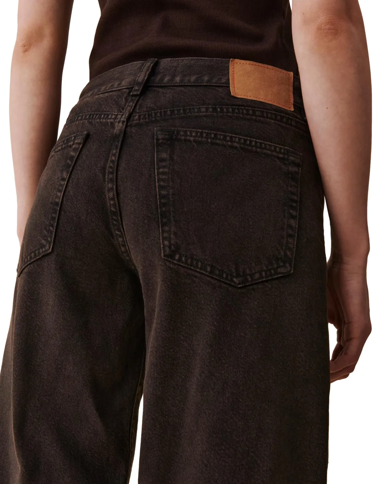 Jeans<Jeanerica Kyoto Brown Overdye Jeans Brun