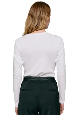 Genser<Julie Josephine Andrea Longsleeve Genser Hvit