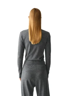Genser<Julie Josephine Andrea Wool Longsleeve Genser Grå