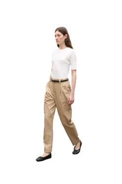 Bukser<Julie Josephine Classic Twill Chino Bukse Beige