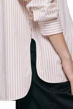 Skjorter<Julie Josephine Edwina Shirt Skjorte Stripet Oransje